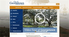 Desktop Screenshot of cityofgeorgetownsc.com