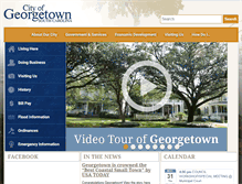 Tablet Screenshot of cityofgeorgetownsc.com